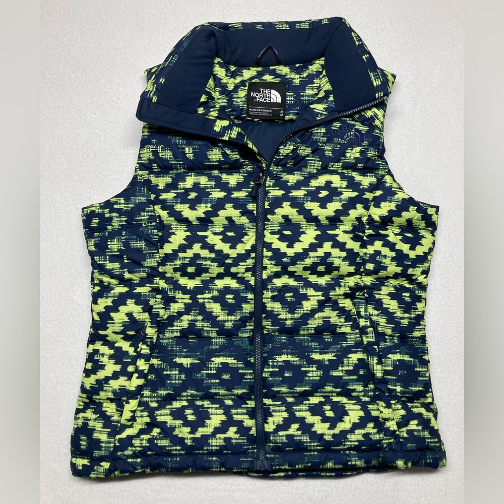 The North Face Down Puffer Vest Cosmic Blue 700 Fill‎ Womens Sz MED